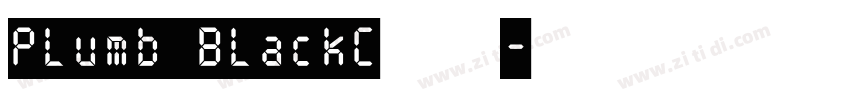 Plumb BlackC细体字体转换